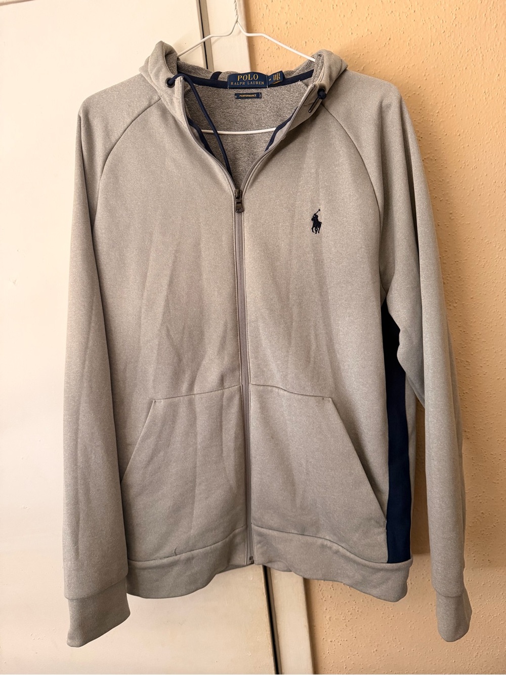 Polo Ralph Lauren PerformanceFull Zip Pony Hoodie Men's Gray Size M